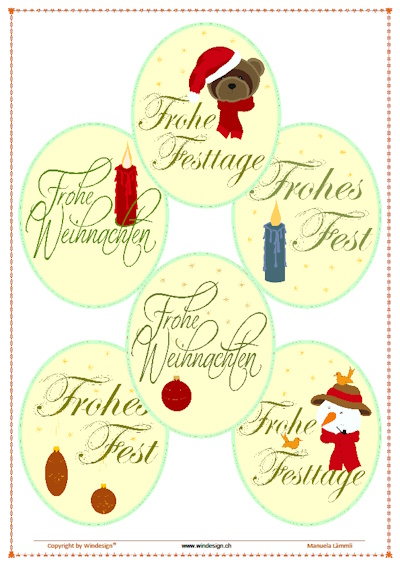 Stickmuster / Maschinenstickmuster / Weihnachtsstickmuster / Weihnachtskarten